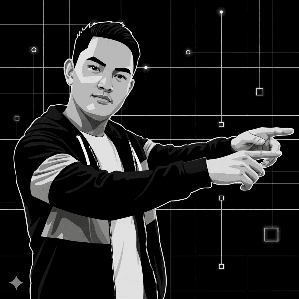 Serious Ivan, IT Technician, standing in front of a server rack.